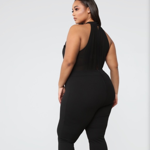 Black Sheer Ruffle Romper - Plus Size Avail - Picture 8 of 8